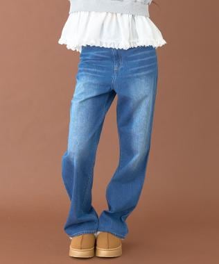 レースポケットデニムパンツ【韓国ファッション】