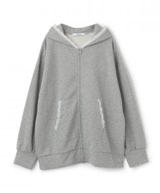 ロゴ刺繍ルーズパーカ【韓国ファッション】