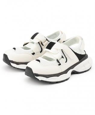 メッシュテープサンダル【韓国ファッション】