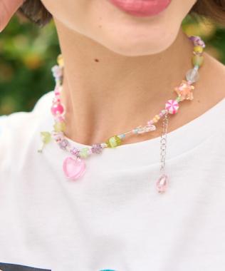 ビーズネックレス【韓国ファッション】