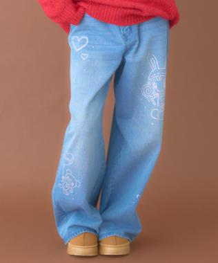 【ベリエちゃん】ラインストーンデニムパンツ