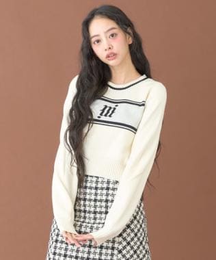 コンパクトジャガードニット【韓国ファッション】