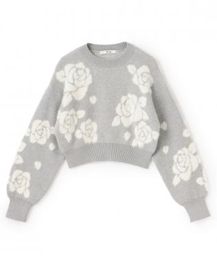ローズシャギーニット【韓国ファッション】