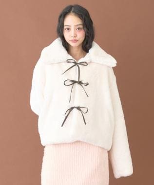 ショートファーコート【韓国ファッション】