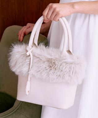 フェイクファー2WAYBAG【韓国ファッション】