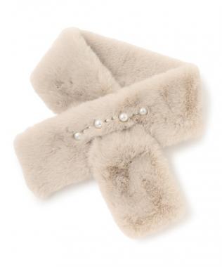 パールラインファーティペット【韓国ファッション】