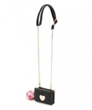 ハートチャーム付ウォレットショルダー