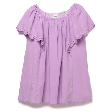 袖スカラップレースチュニック