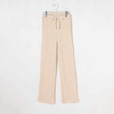 ケーブル編みカットパンツ