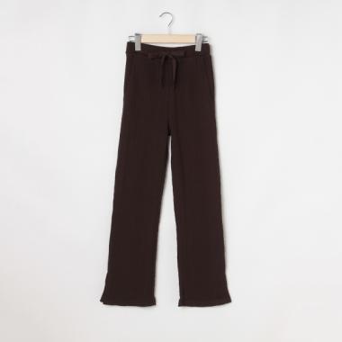 ケーブル編みカットパンツ