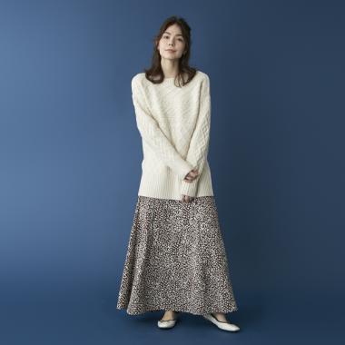 総柄マーメイドスカート