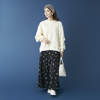 総柄マーメイドスカート