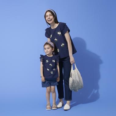 花刺しゅうレースブラウス