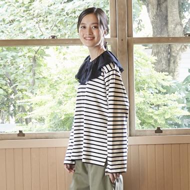 【リンク】レース衿長袖T