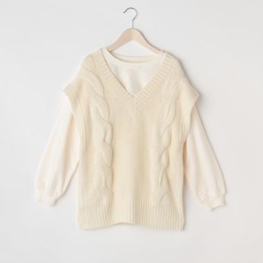 【人気商品再入荷】【直営店で取り扱い無し】【リンク】ニットベストセットTシャツ