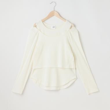 【リンク】肩スリットトップス