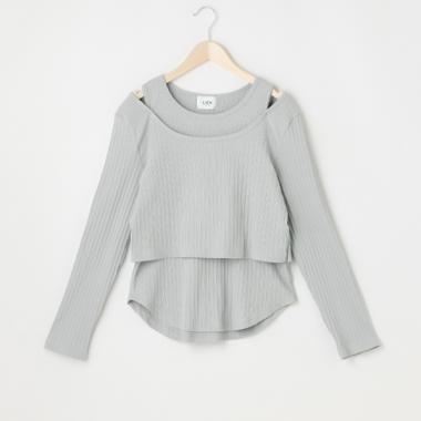 【リンク】肩スリットトップス