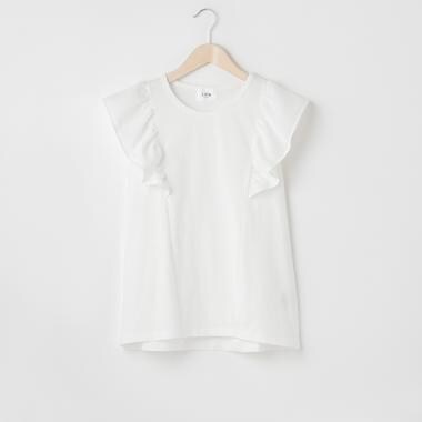 【リンク/接触冷感】袖チュールTシャツ