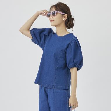 【AJUGA.】デニムブラウス（大人サイズ）