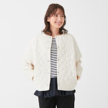 【リンク】お花キルティングジャケット(レディース)