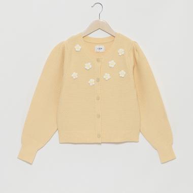 【リンク】お花モチーフカーデ(レディース)