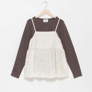 【リンク】シャギーキャミ長TSET(レディース)