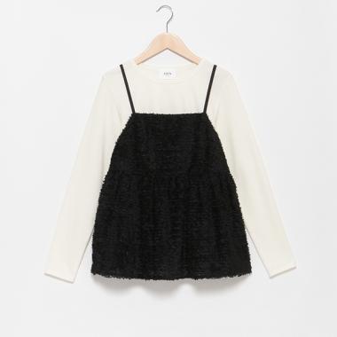 【リンク】シャギーキャミ長TSET(レディース)