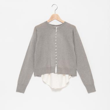 【LADIES】チュールつきカーディガン