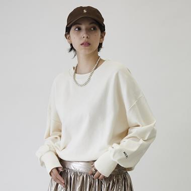 【LADIES】【プティプラ】ドロストトレーナー