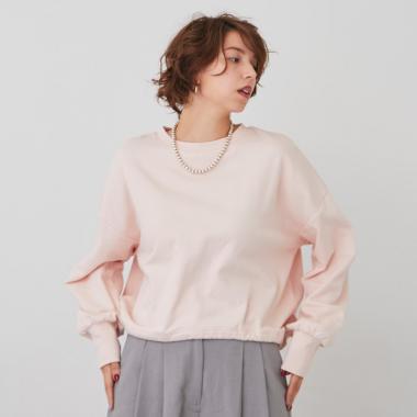 【LADIES】【プティプラ】ドロストトレーナー