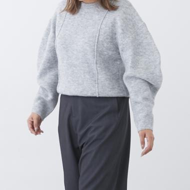 【LADIES】バナナスリーブニット