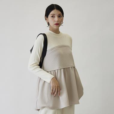 【リンク】ジャガードカットチュニック (レディース)