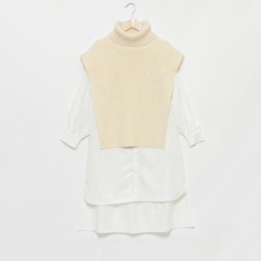 【LADIES】ベストシャツセットOP