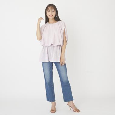 【リンク】ウォッシュ加工デニム(レディース)