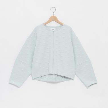 【リンク/花粉付着防止】ジップ羽織り