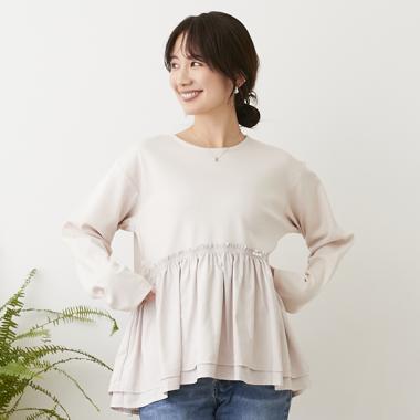 【リンク】ペプラムカットチュニック(レディース)