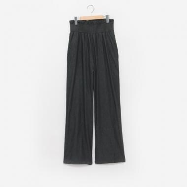【LADIES】デニムワイドパンツ