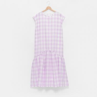 【リンク】チェック切り替えワンピース(レディース)