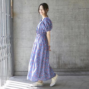 【リンク】花柄ワンピース(レディース)