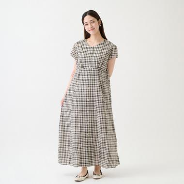 【リンク】前あき柄ワンピース(レディース)