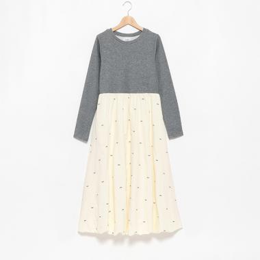 【リンク】リボン刺繍ワンピース