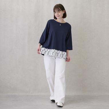 【親子リンク】ストレッチワイドパンツ