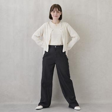 【親子リンク】ストレッチワイドパンツ