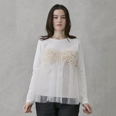 【リンク】チュールビスチェドッキング長T