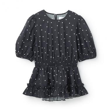 【リンク】パフスリーブ柄チュニック