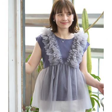 【リンク】チュールドッキング半袖T