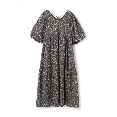 【リンク】ラメストライプ/花柄ワンピース