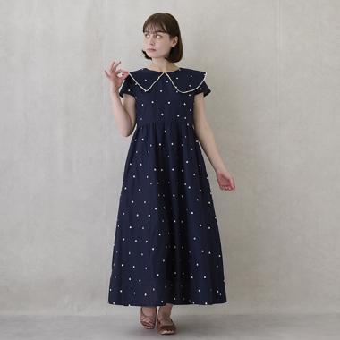 【リンク】ハート刺しゅうワンピース