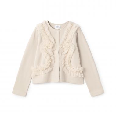 【リンク】チュールフリルカットカーディガン