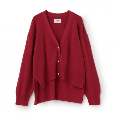 【親子リンク】パールボタンニットカーディガン